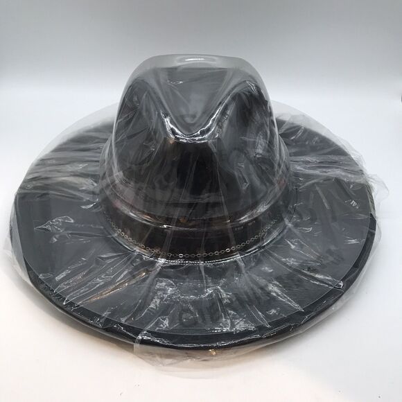 Oiernfe Vintage Style Wide Brim Fedora Unisex L/XL Handmade Felt Western Hat - Picture 7 of 11